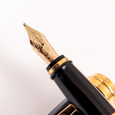 Aurora Ipsilon Deluxe Black & Gold Fountain Pen Nib