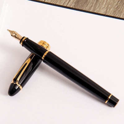 Aurora Ipsilon Deluxe Black & Gold Fountain Pen