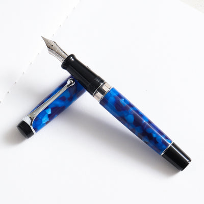 Optima Auroloide Blue & Chrome Fountain Pen