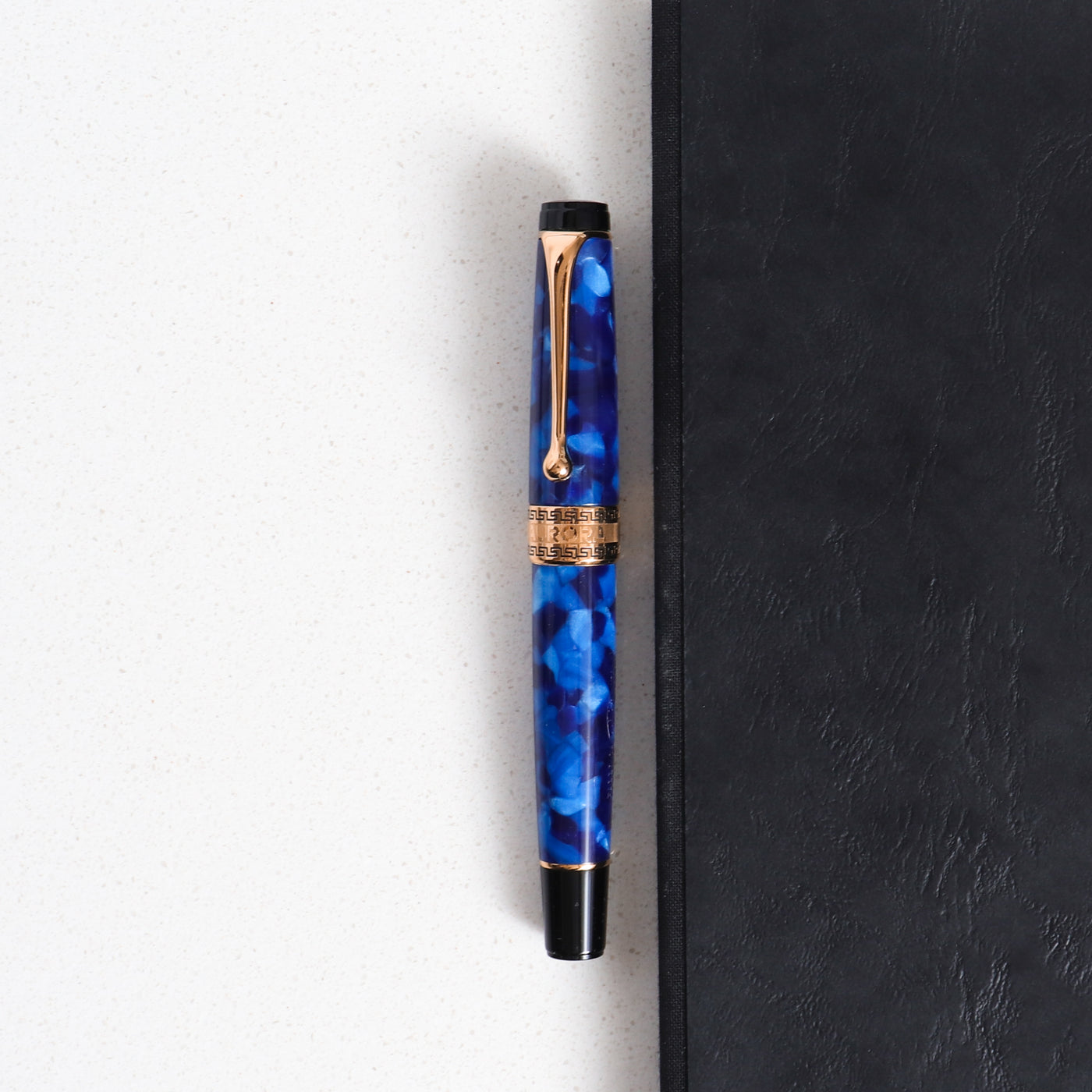 Optima Auroloide Blue & Gold Fountain Pen