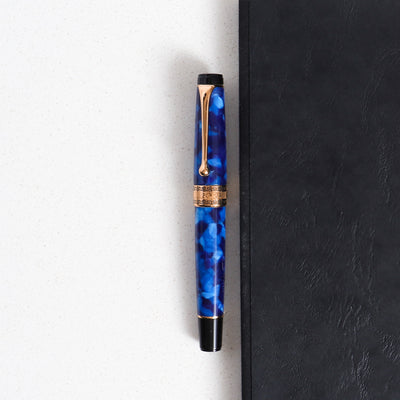 Optima Auroloide Blue & Gold Fountain Pen