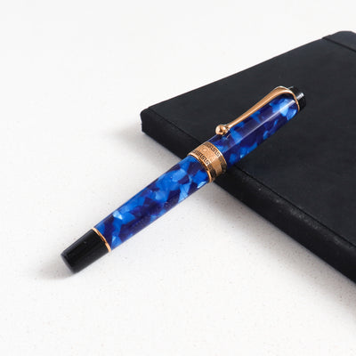 Optima Auroloide Blue & Gold Fountain Pen