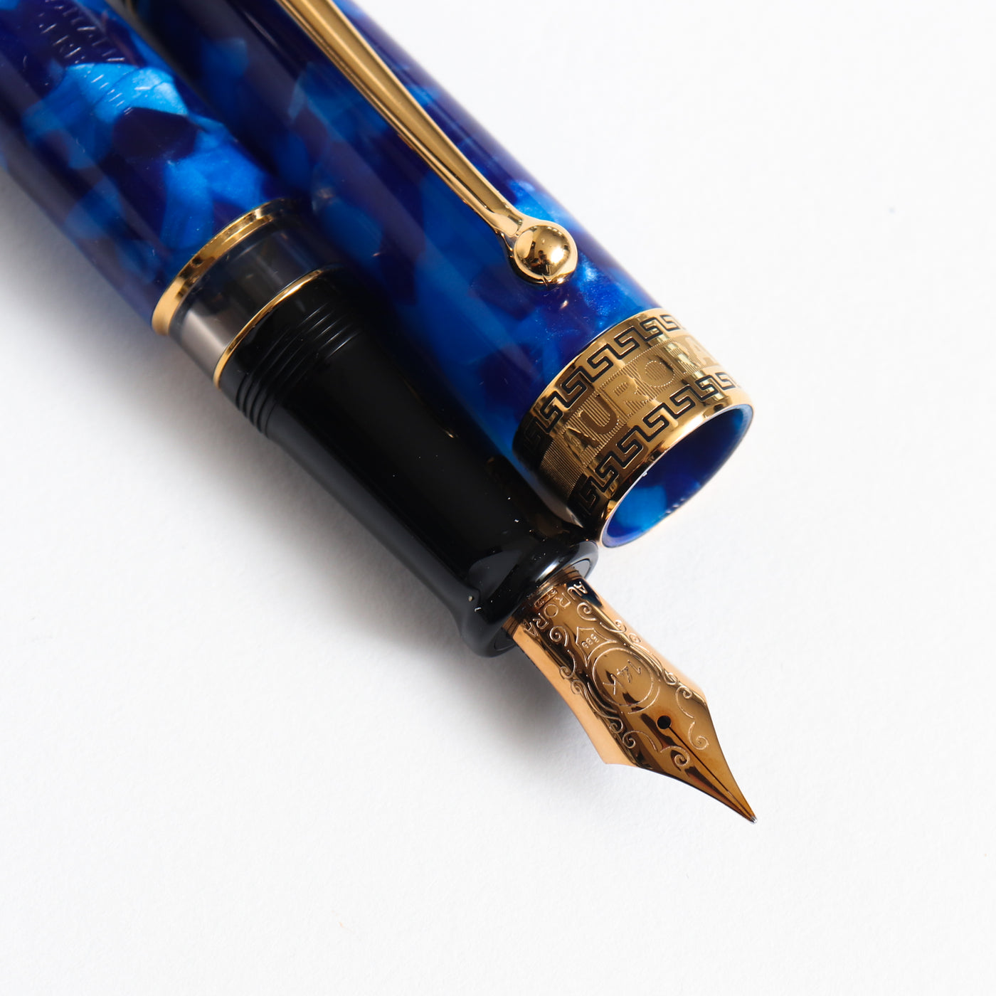 Optima Auroloide Blue & Gold Fountain Pen