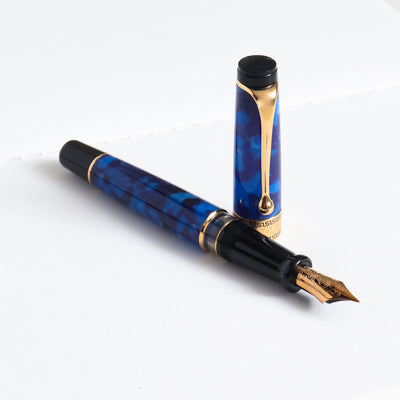 Optima Auroloide Blue & Gold Fountain Pen