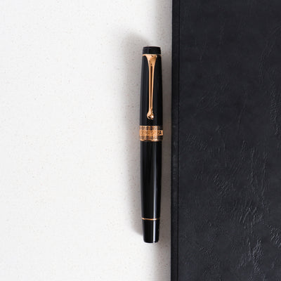 Optima Black Resin & Gold Fountain Pen