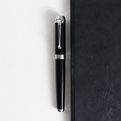 Aurora Talentum Black & Chrome Fountain Pen