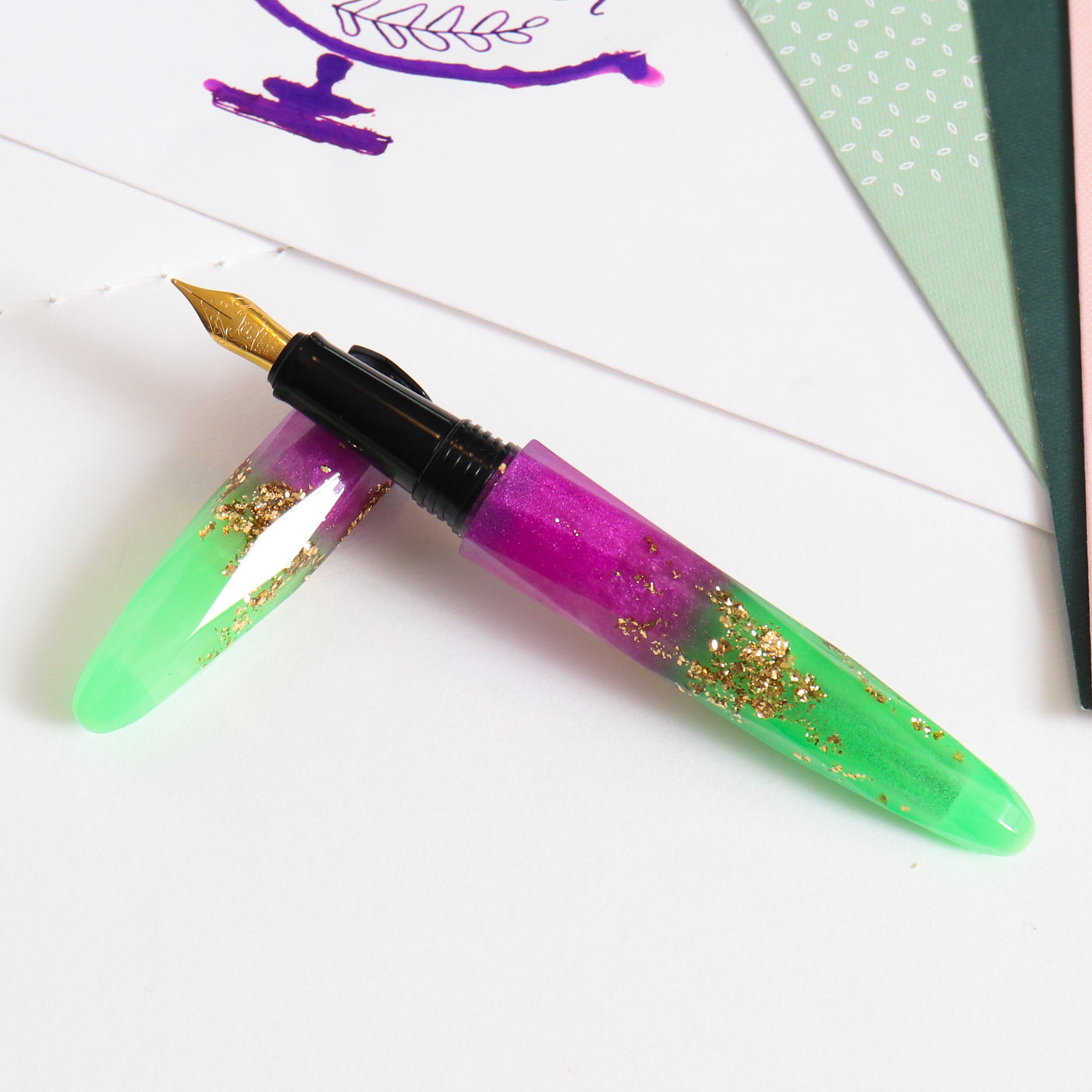 Briolette Luminous Neon Fountain Pen