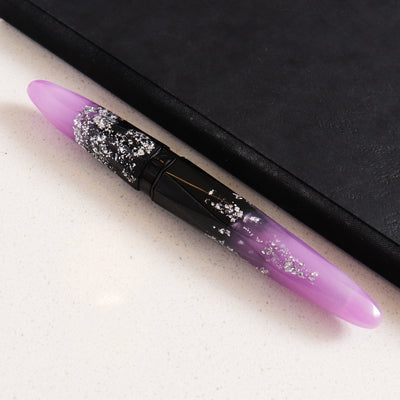 Briolette Luminous Orchid Black & Purple Fountain Pen