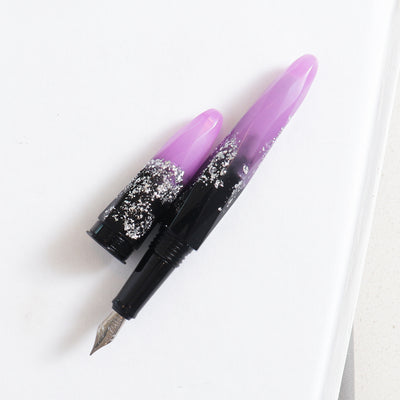 Briolette Luminous Orchid Black & Purple Fountain Pen