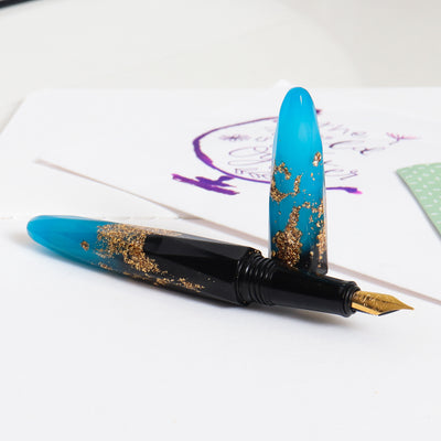  Briolette Luminous Sapphire Fountain Pen