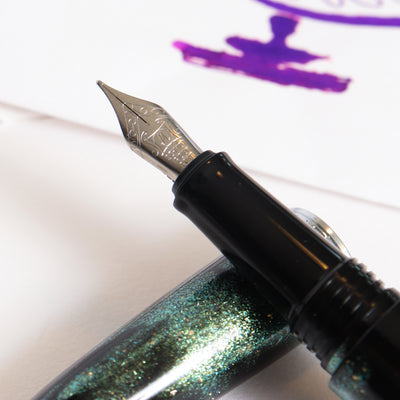 Minima Mystical Green Silver Fountain Pen