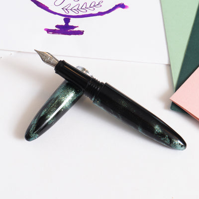 Minima Mystical Green Silver Fountain Pen