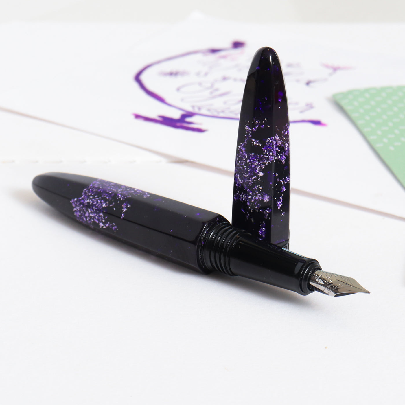 Minima Purple Flame Fountain Pen