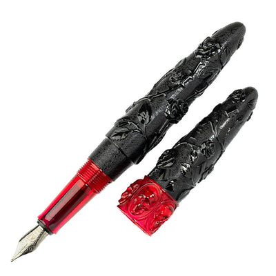 BENU Skull & Roses Smolder Fountain Pen