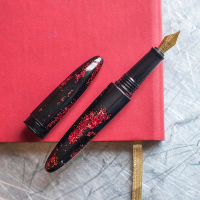 BENU Minima Collection Magma Black & Red Fountain Pen-BENU-Truphae