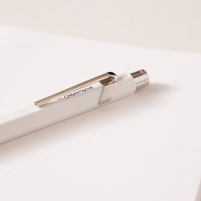 Caran D'Ache 849 Metal White Rollerball Pen