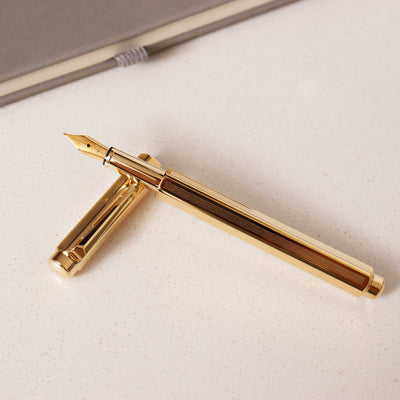 Caran D'Ache Ecridor Chevron Gilded Fountain Pen