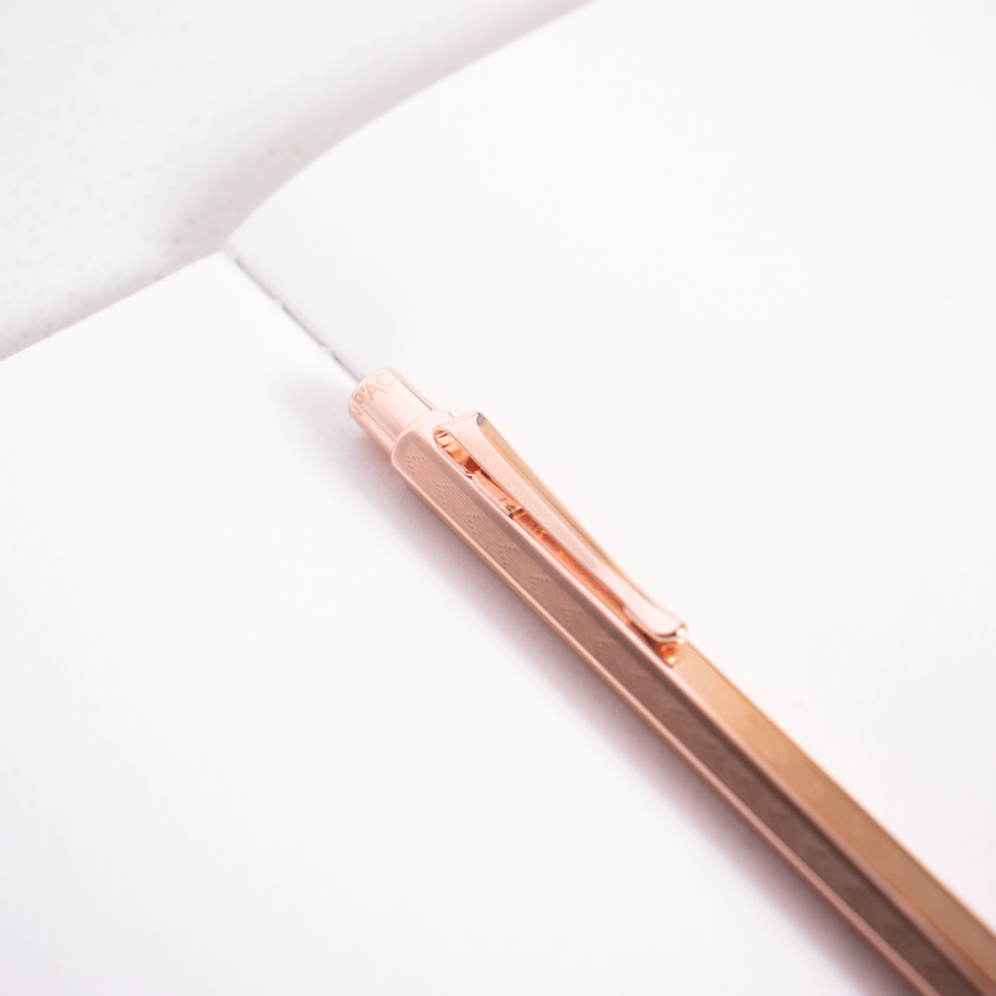 Caran D'Ache Ecridor Chevron Rose Gold Ballpoint Pen