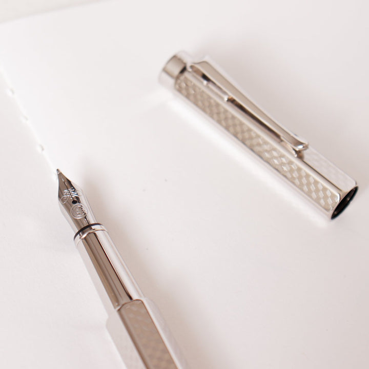 Caran D'Ache Ecridor Fountain Pen - 'Cubrik' Silver Plated | 958.377 - View #8