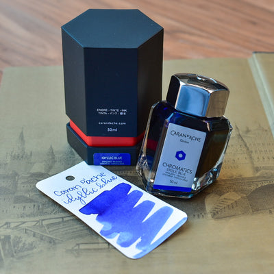 Caran D'Ache Idyllic Blue Ink Bottle