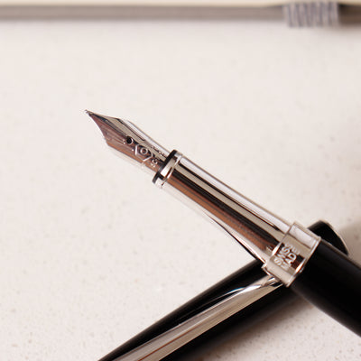 Caran D'Ache Leman Slim Black Ebony Fountain Pen