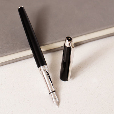 Caran D'Ache Leman Slim Black Ebony Fountain Pen