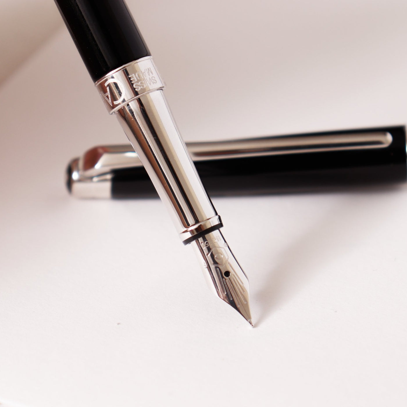 Caran D'Ache Leman Slim Black Ebony Fountain Pen