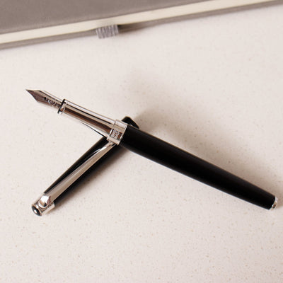 Caran D'Ache Leman Slim Black Ebony Fountain Pen