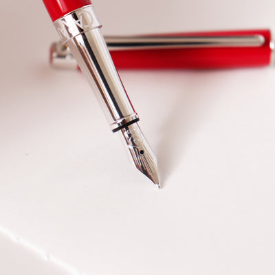 Caran D'Ache Leman Slim Scarlet Red Fountain Pen