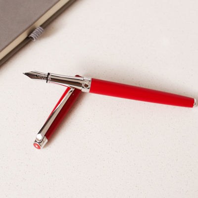 Caran D'Ache Leman Slim Scarlet Red Fountain Pen