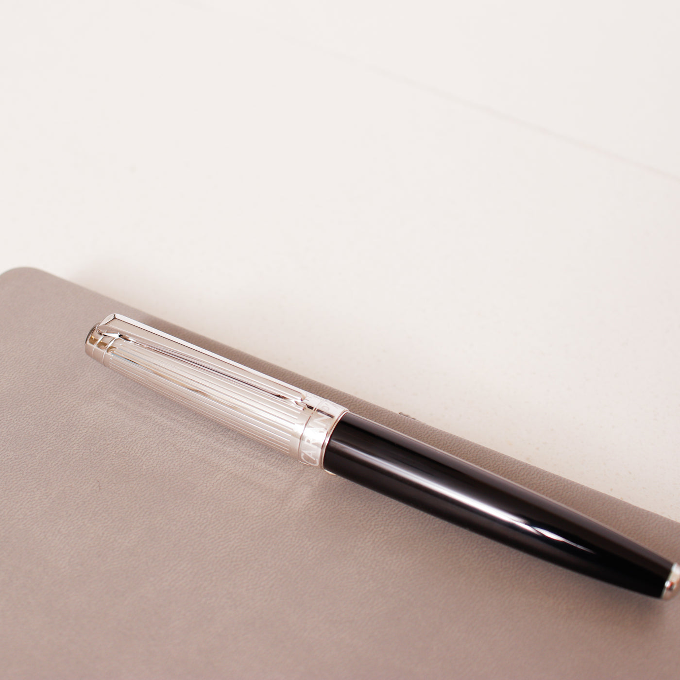 Caran D'Ache Leman V2 Bicolor Black & Silver Fountain Pen
