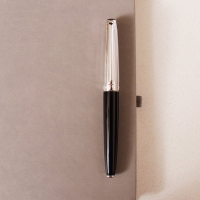 Caran D'Ache Leman V2 Bicolor Black & Silver Fountain Pen