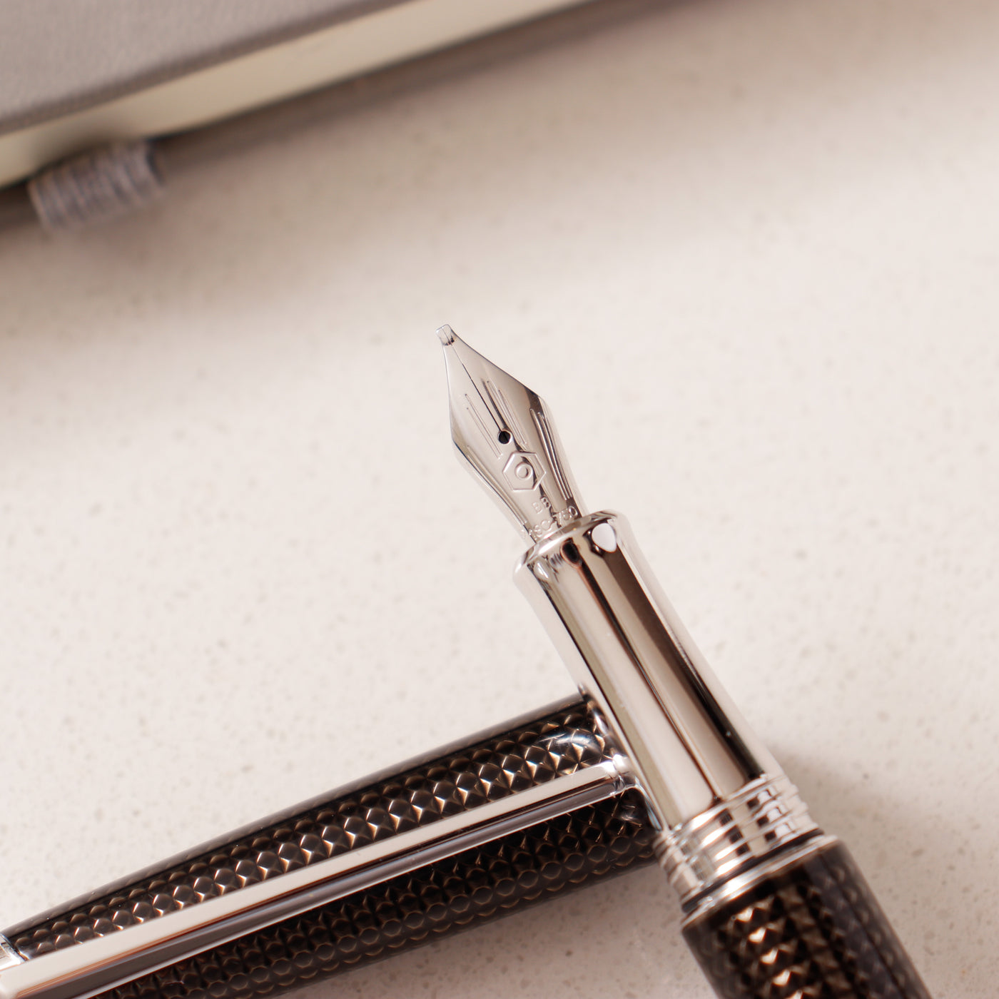 Caran D'Ache Leman V2 De Nuit Silver Fountain Pen