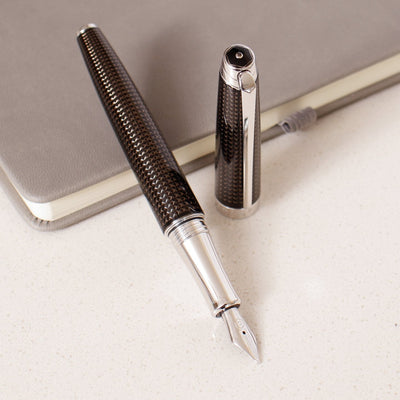 Caran D'Ache Leman V2 De Nuit Silver Fountain Pen