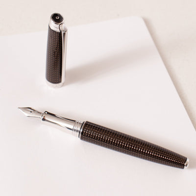 Caran D'Ache Leman V2 De Nuit Silver Fountain Pen