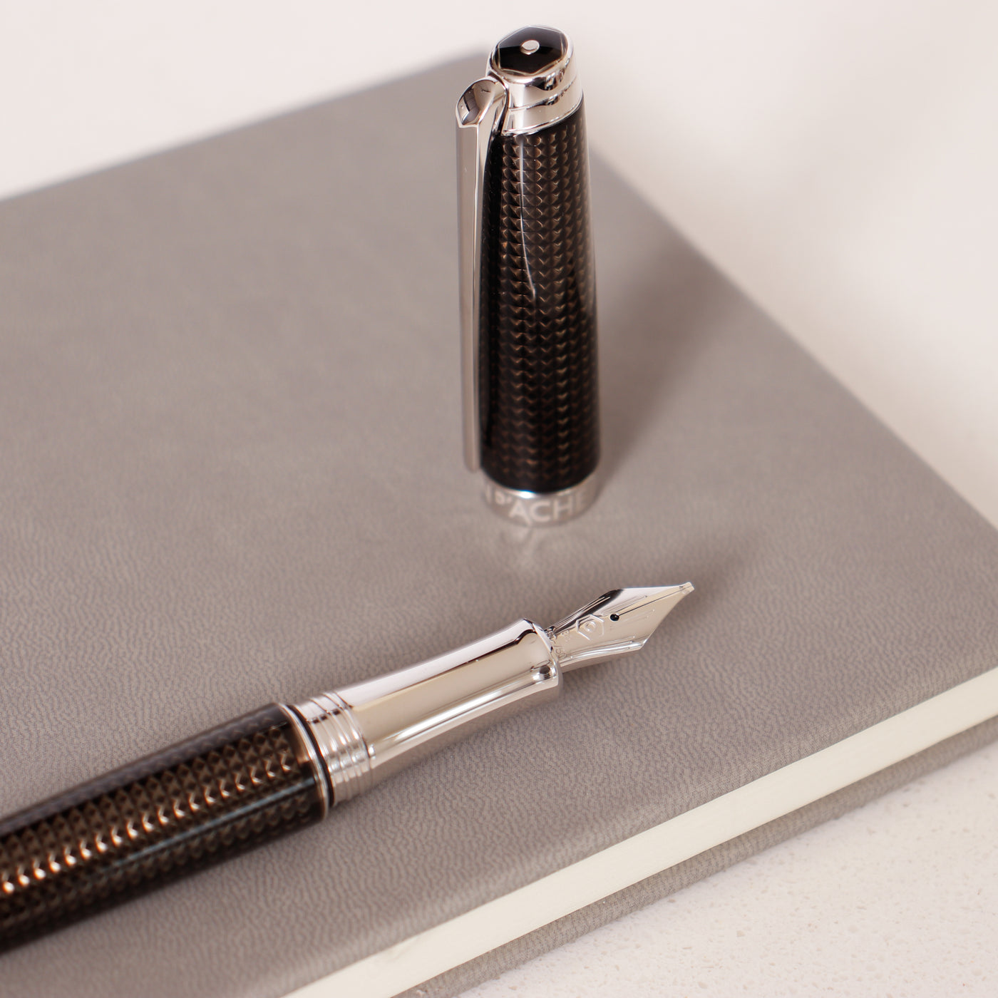 Caran D'Ache Leman V2 De Nuit Silver Fountain Pen