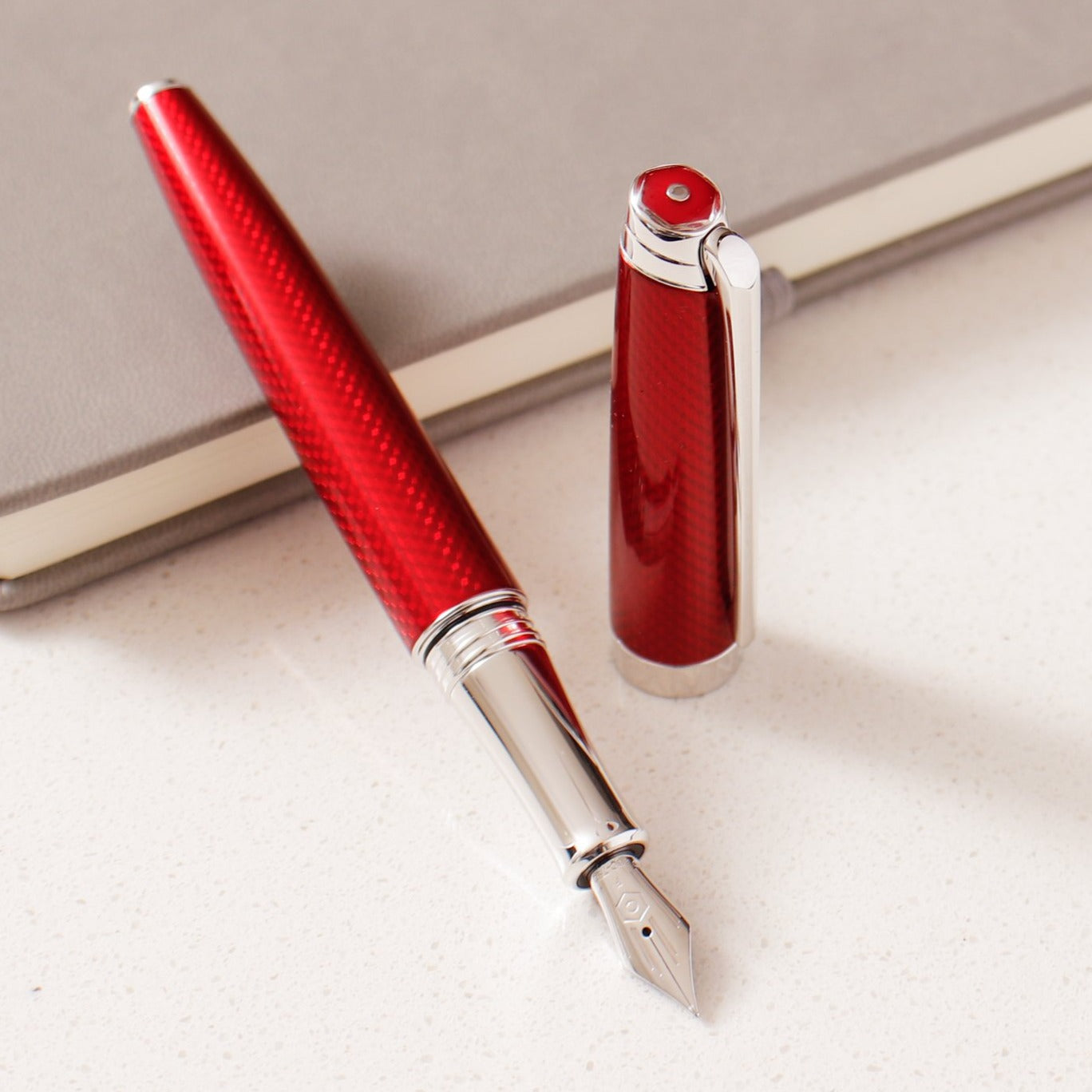 Caran D'Ache Leman V2 Rouge Carmin Fountain Pen