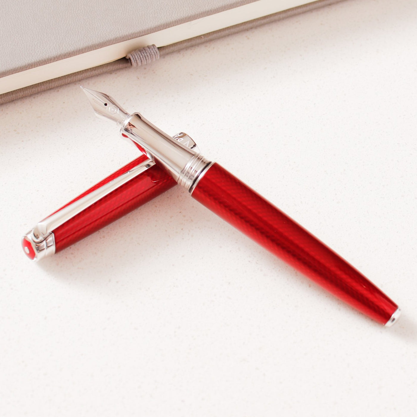 Caran D'Ache Leman V2 Rouge Carmin Fountain Pen