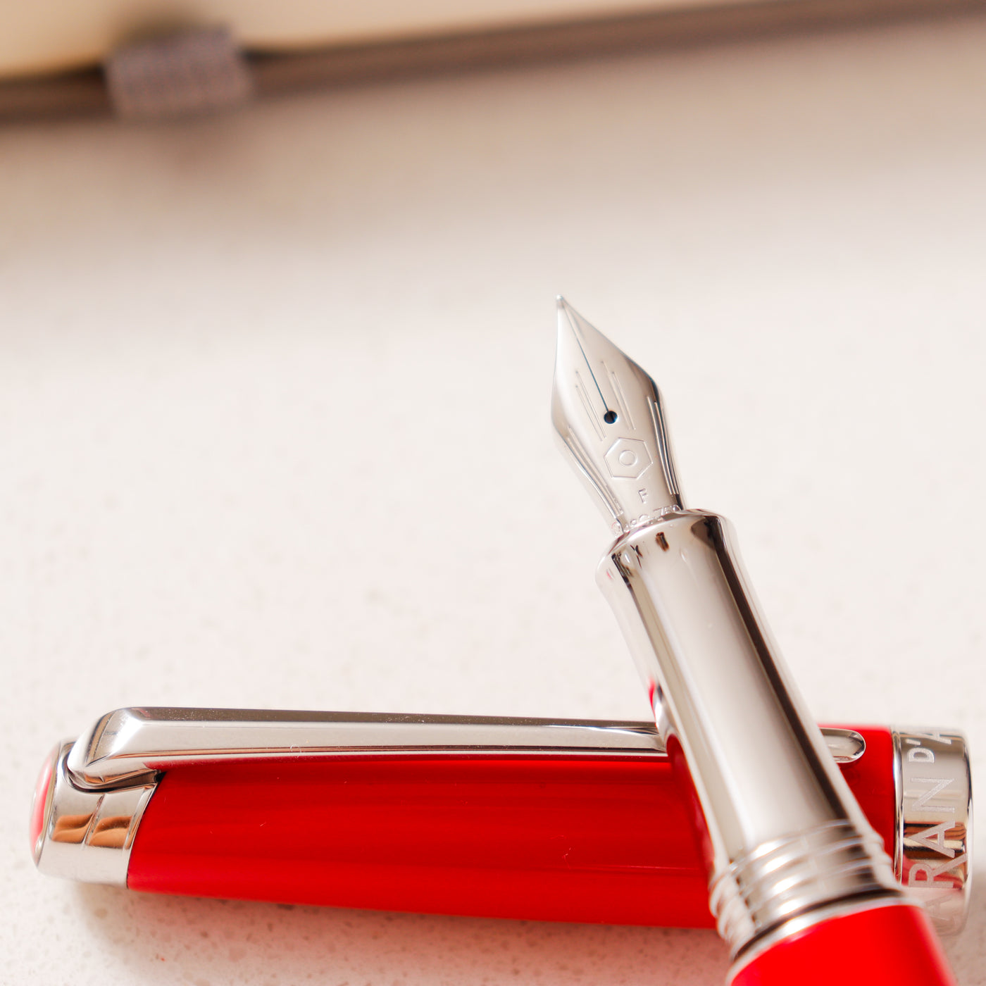 Caran D'Ache Leman V2 Scarlet Red Fountain Pen