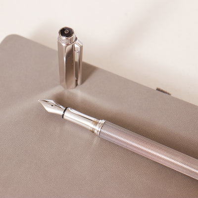 Caran D'Ache Varius Ivanhoe Silver Plated Fountain Pen