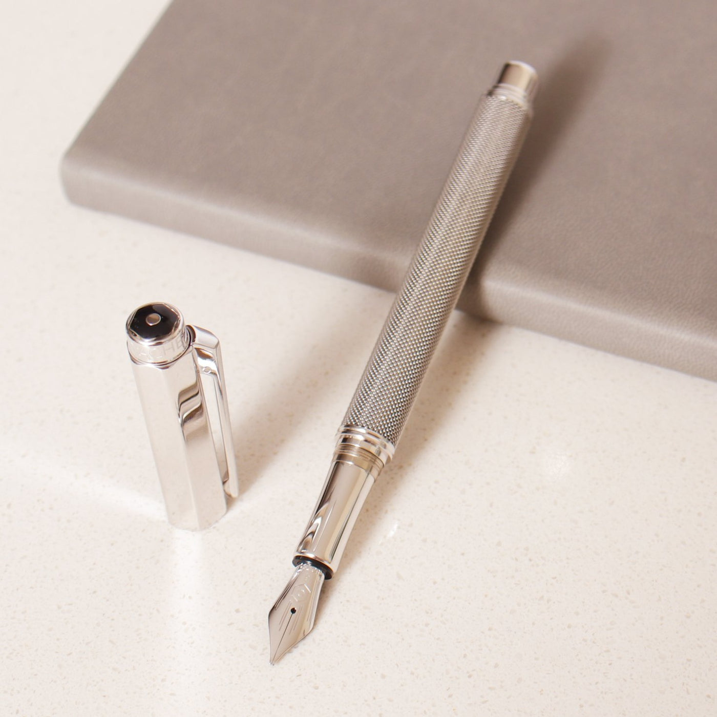 Caran D'Ache Varius Ivanhoe Silver Plated Fountain Pen