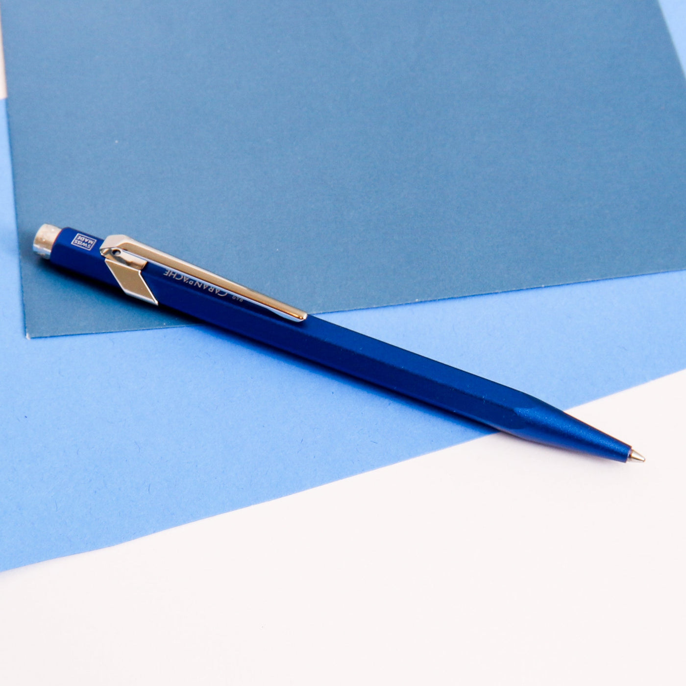 Caran d'Ache 849 Colormat X Blue Ballpoint Pen