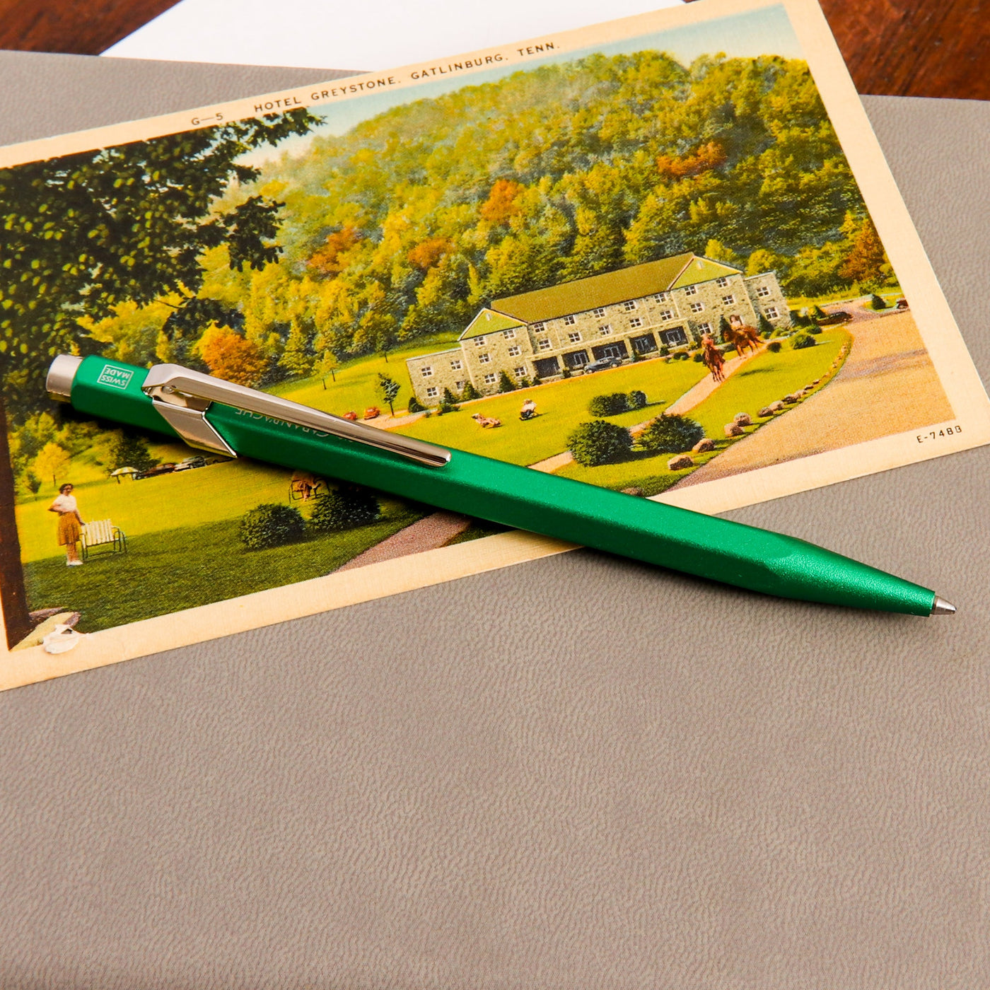 Caran d'Ache 849 Colormat X Green Ballpoint Pen