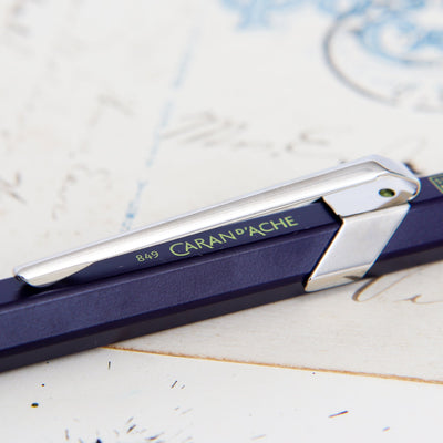 Caran d'Ache 849 Dark Purple Ballpoint Pen Details