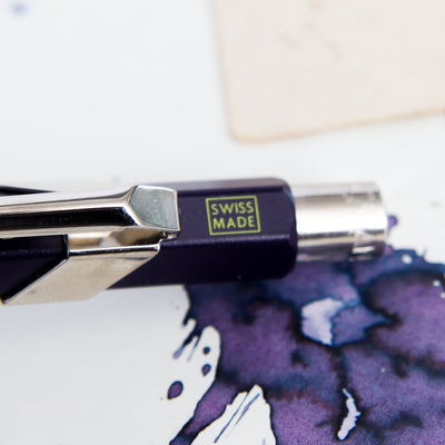 Caran d'Ache 849 Dark Purple Ballpoint Pen Swiss Made Clip