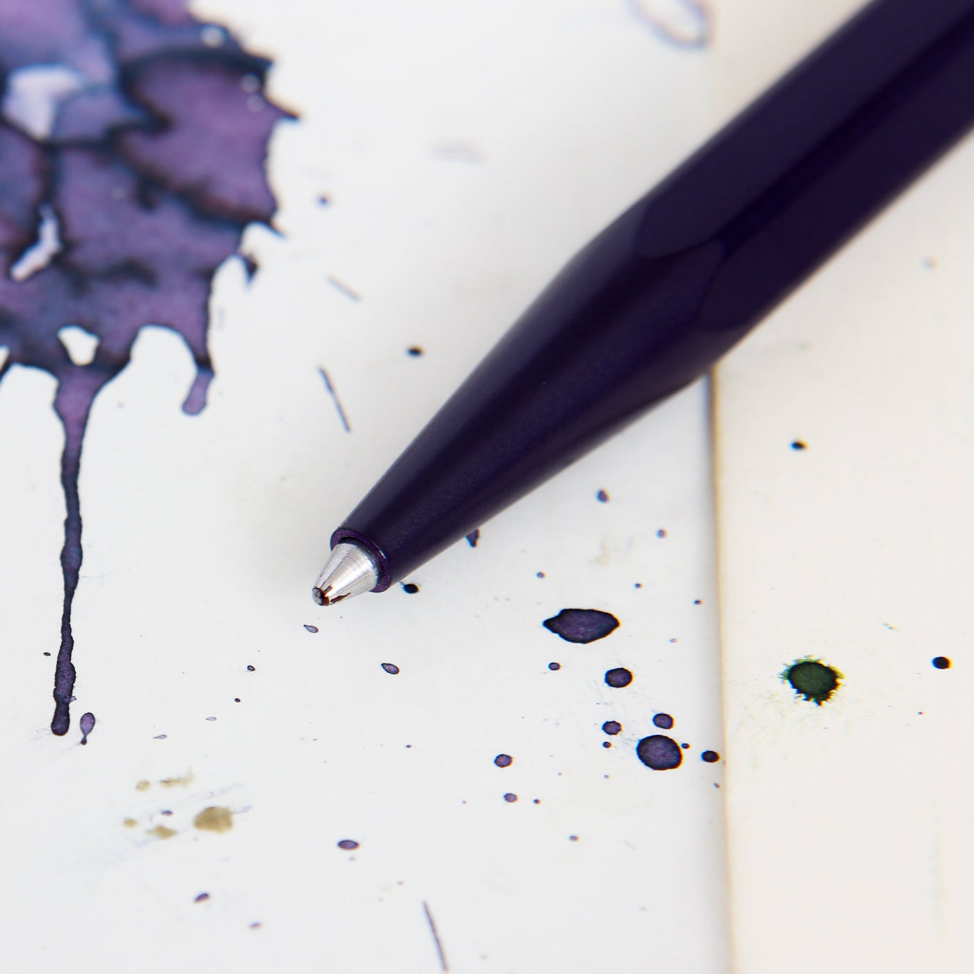 Caran d'Ache 849 Dark Purple Ballpoint Pen Tip