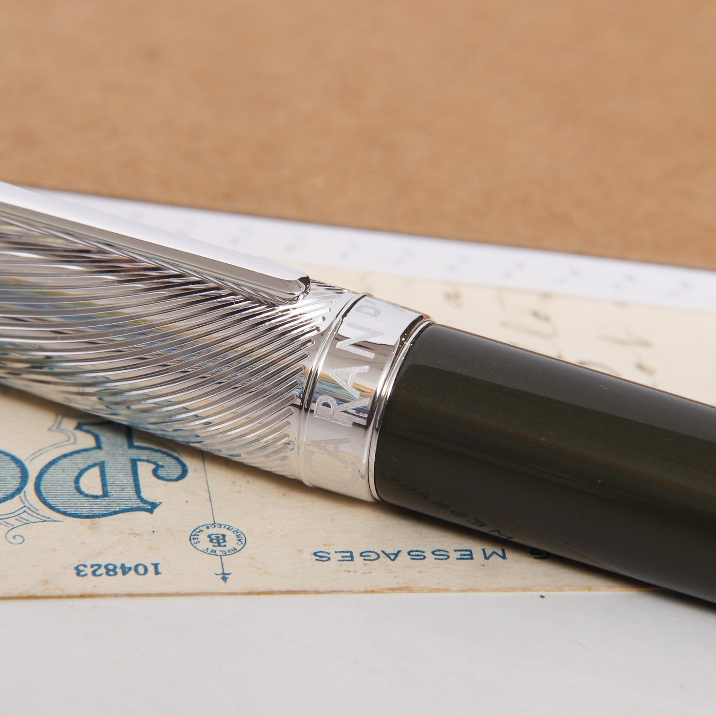 Caran d'Ache Terre d'Ombre Fountain Pen Center Band