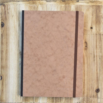 Clairefontaine Basic Elastic A5 Tan Lined Notebook