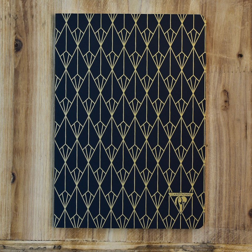 Clairefontaine Neo Deco A5 Black Diamond Lined Notebook
