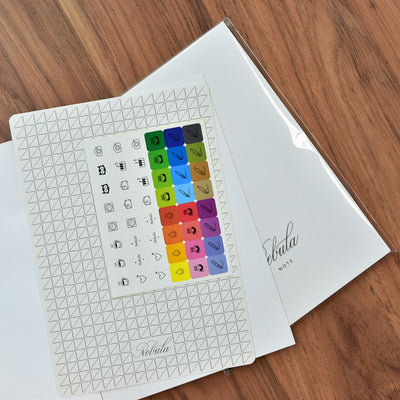 Colorverse Nebula A5 Blank White Notebook